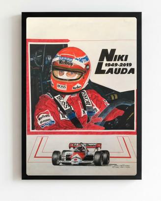 quadro poster Niki Lauda 