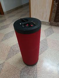 subwoofer tube red 200w