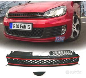 GRIGLIA VOLKSWAGEN VW GOLF 6 LOOK GTI NERO ROSSO