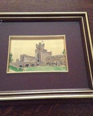 Dipinto su oro zecchino 22kt castello Montagnana