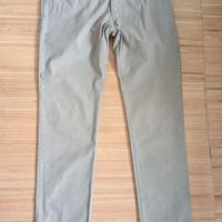 pantaloni Chino grigio tortora lavorati