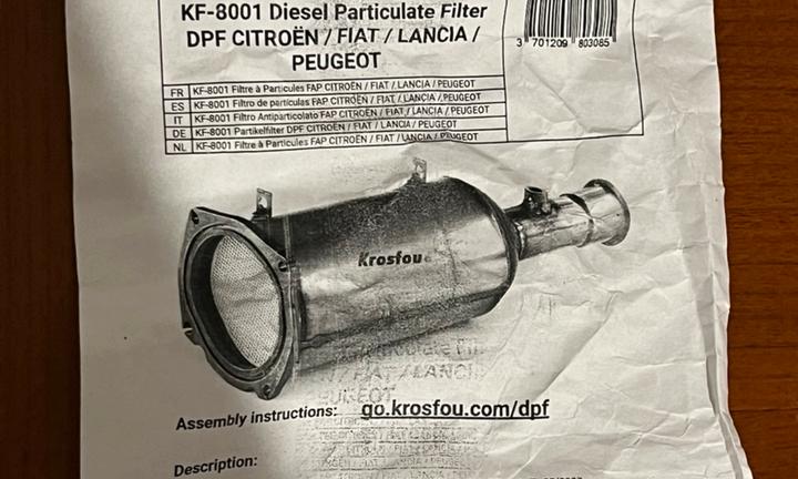 Filtro Antiparticolato FAP Lancia Phedra 2.2 JTD