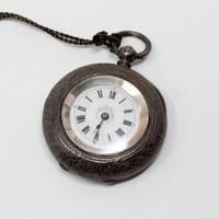 Piccolo orologio antico in argento da signora