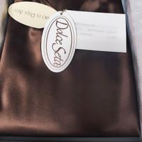 sottoveste tg 48, pura seta marrone