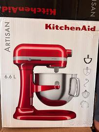 KitchenAid Artisan 6,6 L rossa – usata 1 sola volt