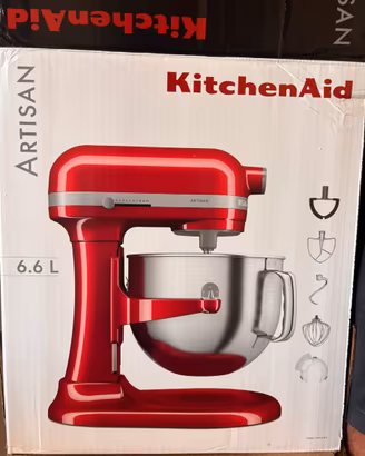 KitchenAid Artisan 6,6 L rossa – usata 1 sola volt