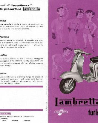 Dépliant Brochure Originale Lambretta 175 TV
