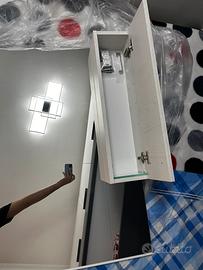 specchio bagno con mobile