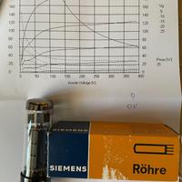 Valvola NOS Siemens EL34 6CA7 testata con misure