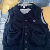 Gilet Armani Baby color blu taglia 9 mesi