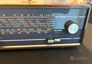 Mivar R40 radio vintage originale anni 70