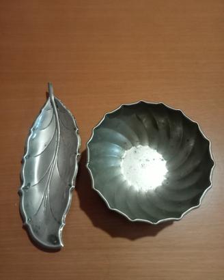 portaoggetti in silver plate 