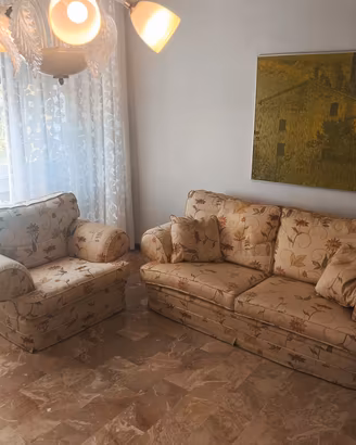 COPPIA DIVANI IN TESSUTO FLOREALE 