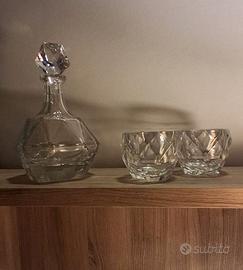 Bottiglia Cognac con 6 bicchieri