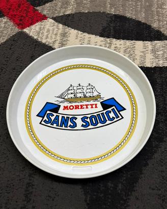 Vassoio birra Moretti Sans Souci  vintage
