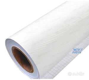 VINILE ADESIVO EFFETTO CARBONIO BIANCO
