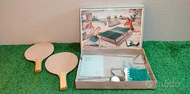 Gioco Tennis Da Tavolo Ping Pong Vintage Completo