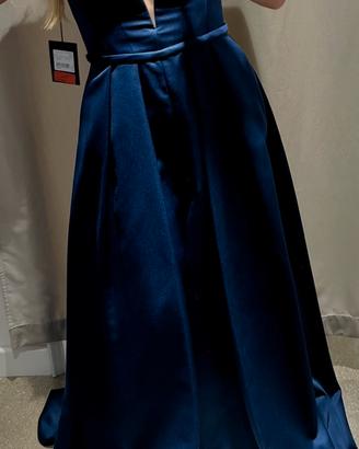 Abito blu modello sanremo Atelier Emè