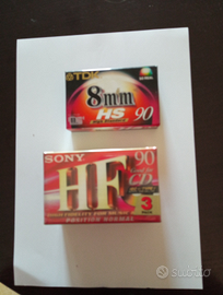 Cassetta TDK 8mme Sony hf 90