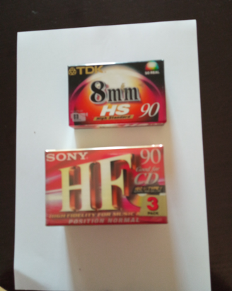 Cassetta TDK 8mme Sony hf 90