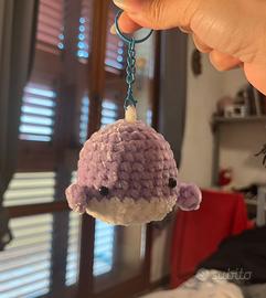 Portachiave amigurumi balena