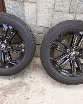 4 Cerchi lega 18" Toyota gomme invernali Yokohama