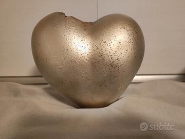 Vaso Cuore dorato