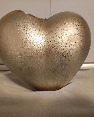 Vaso Cuore dorato