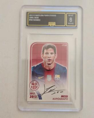 Figurina Messi 2012 Panini Autografo Barcellona 