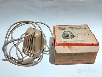 Microfono Geloso T34  1960 funzionante. Sc