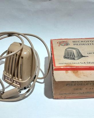 Microfono Geloso T34  1960 funzionante. Sc