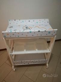 Fasciatoio ib style con Vaschetta e Ruote - Buone