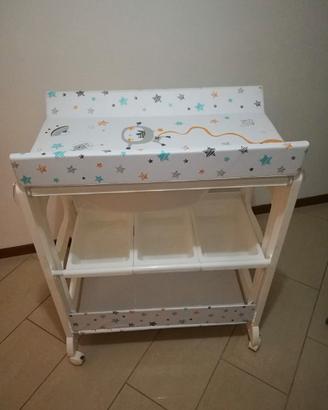 Fasciatoio ib style con Vaschetta e Ruote - Buone