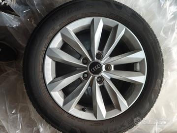 4 cerchi originali audi 16 + gomme 80%