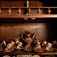 Set teiera/caffettiera, lattiera, zuccheriera e ta