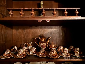 Set teiera/caffettiera, lattiera, zuccheriera e ta