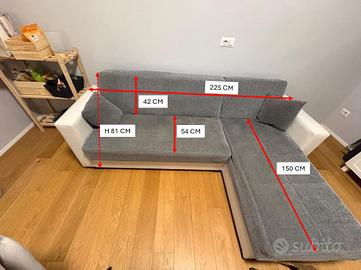 Divano angolare letto contenitore - Mondo Conven