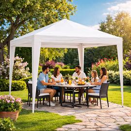 Gazebo 3x3 m da Esterno con Struttura in Ferro