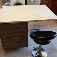 isola cucina con cassettoni