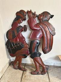 Scultura decorativa in legno