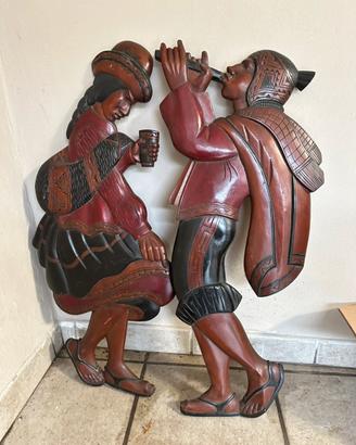 Scultura decorativa in legno