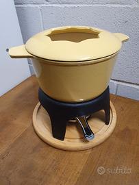 set fonduta fondue bourguignonne in ghisa