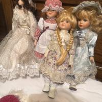 Collezione di bambole di porcellana