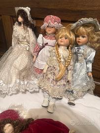 Collezione di bambole di porcellana
