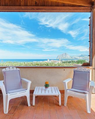 "La Terrazza" vista mare a Erice, 70mq, 4 persone