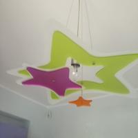 Lampadario stelle colorate