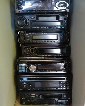 autoradio varie marche CD e cassette 