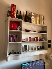 Libreria shabby bianca