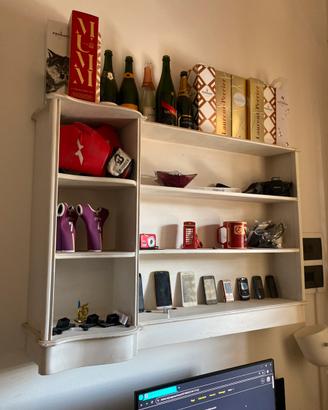 Libreria shabby bianca