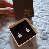 orecchini argento e quarzo 